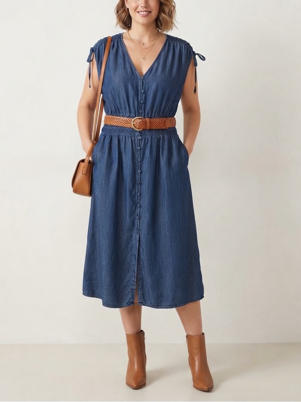 Levi's Blue Midi Dress Size XL